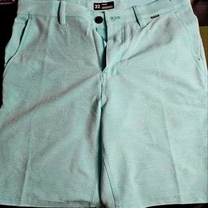 Hurley mint blue H2O-Dri shorts.